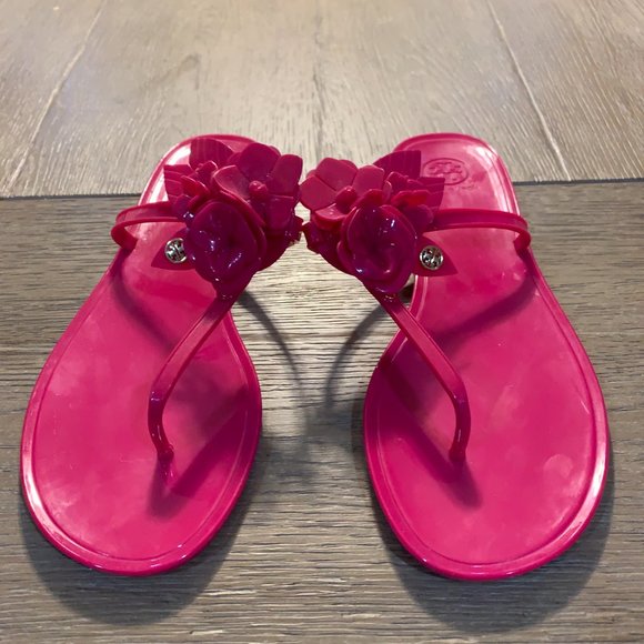 tory burch blossom jelly thong sandal